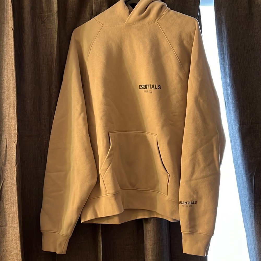 FOG - FEAR OF GOD Tan Hoodie Small